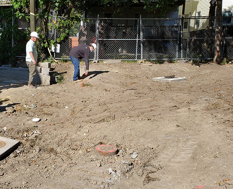 Rain Garden - green infrastructure Boston