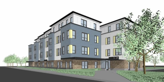 Architect’s Rendering of 25 New England Avenue