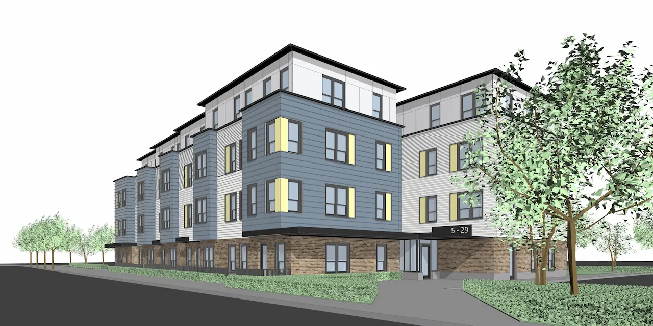 Architect’s Rendering of 25 New England Avenue