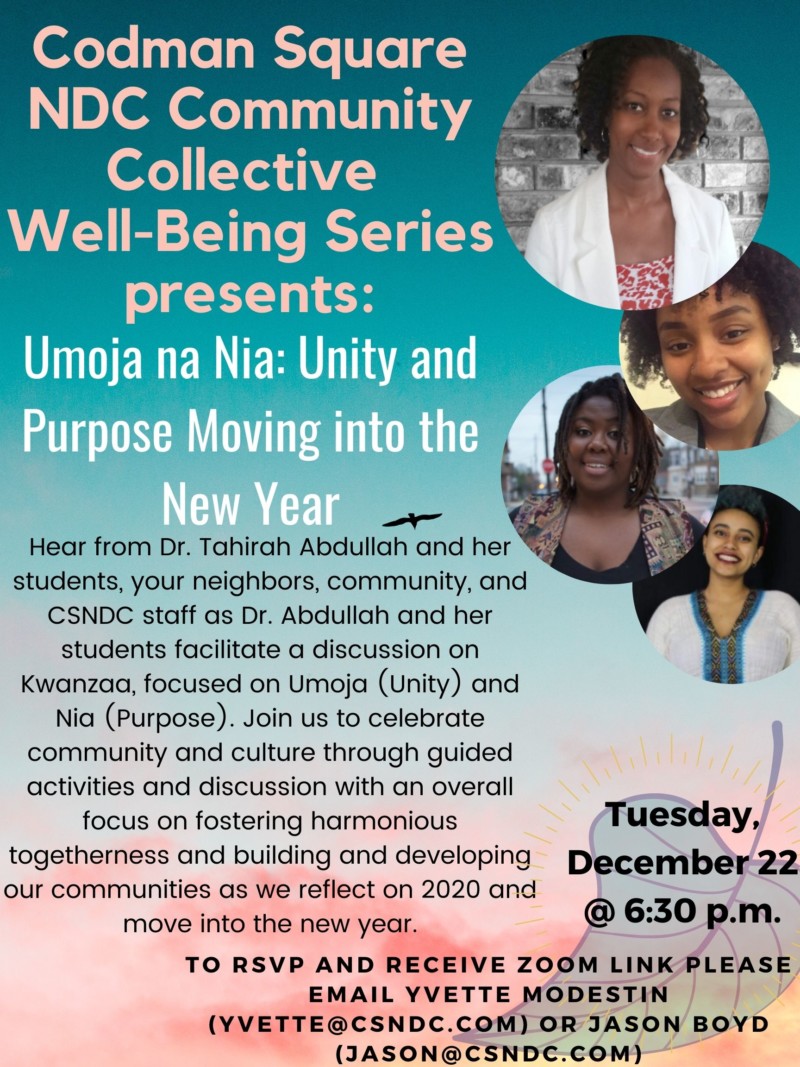 Umoja na Nia: Unity and Purpose Moving into the New Year CSNDC's ...