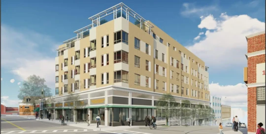 Architect’s rendering, corner of Washington Street and Southern Avenue