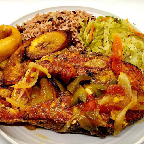 caribbean jerk platter